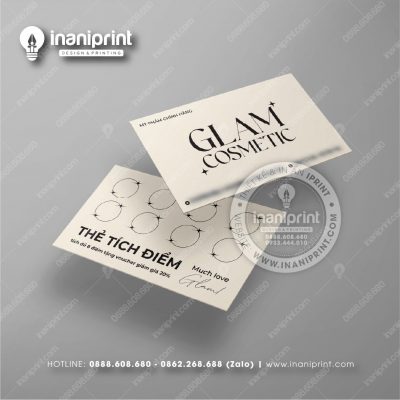 Mẫu Card Visit Shop Mỹ Phẩm, Name Card Tiệm Mỹ Phẩm, Danh Thiếp Shop Mỹ Phẩm Đẹp Giá Rẻ
