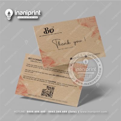 Mẫu Card Visit Shop Mỹ Phẩm, Name Card Tiệm Mỹ Phẩm, Danh Thiếp Shop Mỹ Phẩm Đẹp Giá Rẻ