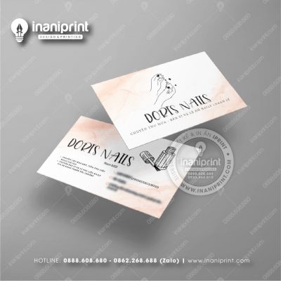 Mẫu Card Visit Nails Shop, Name Card Tiệm Nails, Danh Thiếp Shop Nails Đẹp Giá Rẻ