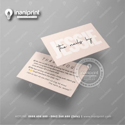 Mẫu Card Visit Nails Shop, Name Card Tiệm Nails, Danh Thiếp Shop Nails Đẹp Giá Rẻ