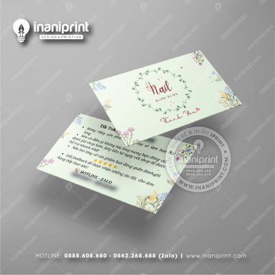 Mẫu Card Visit Nails Shop, Name Card Tiệm Nails, Danh Thiếp Shop Nails Đẹp Giá Rẻ