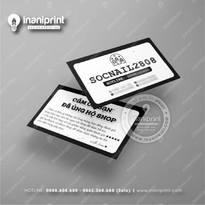 Mẫu Card Visit Nails Shop, Name Card Tiệm Nails, Danh Thiếp Shop Nails Đẹp Giá Rẻ