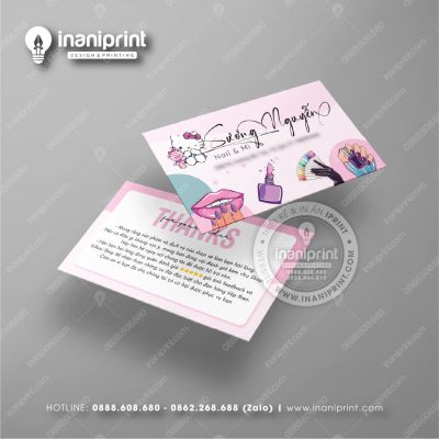 Mẫu Card Visit Nails Shop, Name Card Tiệm Nails, Danh Thiếp Shop Nails Đẹp Giá Rẻ