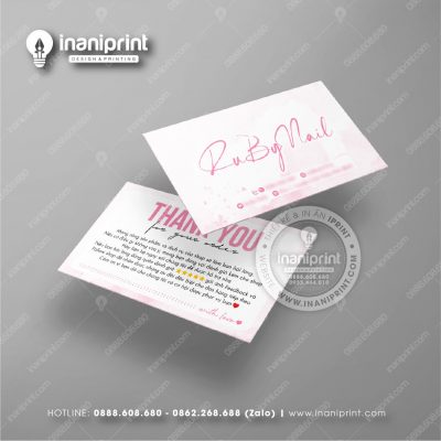 Mẫu Card Visit Nails Shop, Name Card Tiệm Nails, Danh Thiếp Shop Nails Đẹp Giá Rẻ