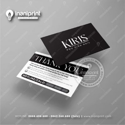 Mẫu Card Visit Nails Shop, Name Card Tiệm Nails, Danh Thiếp Shop Nails Đẹp Giá Rẻ