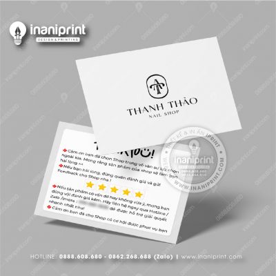 Mẫu Card Visit Nails Shop, Name Card Tiệm Nails, Danh Thiếp Shop Nails Đẹp Giá Rẻ