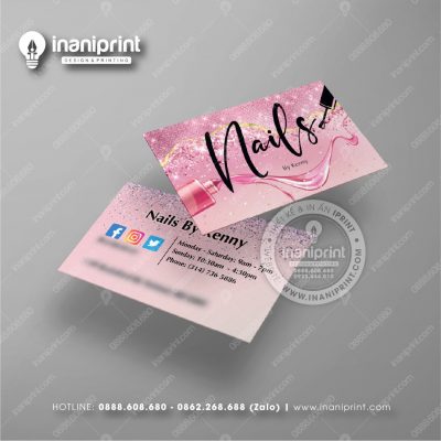 Mẫu Card Visit Nails Shop, Name Card Tiệm Nails, Danh Thiếp Shop Nails Đẹp Giá Rẻ