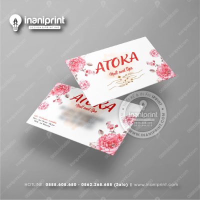 Mẫu Card Visit Nails Shop, Name Card Tiệm Nails, Danh Thiếp Shop Nails Đẹp Giá Rẻ