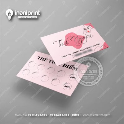 Mẫu Card Visit Nails Shop, Name Card Tiệm Nails, Danh Thiếp Shop Nails Đẹp Giá Rẻ