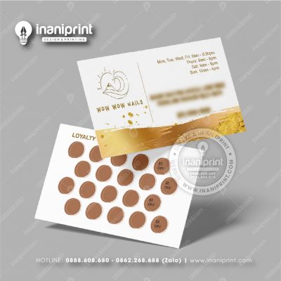 Mẫu Card Visit Nails Shop, Name Card Tiệm Nails, Danh Thiếp Shop Nails Đẹp Giá Rẻ