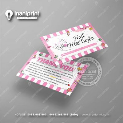 Mẫu Card Visit Nails Shop, Name Card Tiệm Nails, Danh Thiếp Shop Nails Đẹp Giá Rẻ