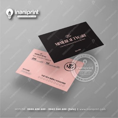 Mẫu Card Visit Nails Shop, Name Card Tiệm Nails, Danh Thiếp Shop Nails Đẹp Giá Rẻ