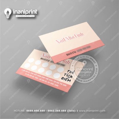 Mẫu Card Visit Nails Shop, Name Card Tiệm Nails, Danh Thiếp Shop Nails Đẹp Giá Rẻ