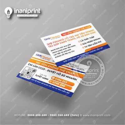 Mẫu Card Visit Hỗ Trợ Vay Tiền Ngân Hàng SHB, Name Card Hỗ Trợ Vay Tiền Ngân Hàng SHB, Danh Thiếp Hỗ Trợ Vay Tiền Ngân Hàng SHB đẹp giá rẻ