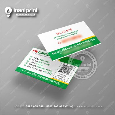Mẫu Card Visit Hỗ Trợ Vay Tiền Fe Credit, Name Card Hỗ Trợ Vay Tiền FE Credit, Danh Thiếp Hỗ Trợ Vay Tiền Fe Credit đẹp giá rẻ