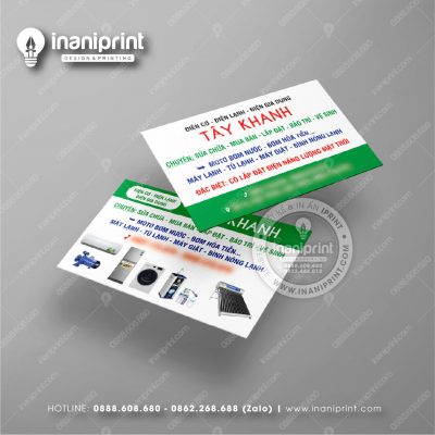 Mẫu Card Visit Shop Đồ Gia Dụng, Name Card Shop Đồ Gia Dụng, Danh Thiếp Shop Đồ Gia Dụng Đẹp Giá Rẻ