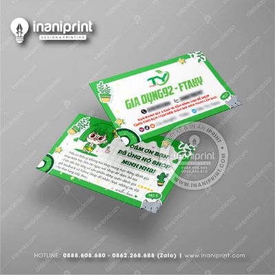 Mẫu Card Visit Shop Đồ Gia Dụng, Name Card Shop Đồ Gia Dụng, Danh Thiếp Shop Đồ Gia Dụng Đẹp Giá Rẻ