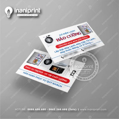 Mẫu Card Visit Shop Đồ Gia Dụng, Name Card Shop Đồ Gia Dụng, Danh Thiếp Shop Đồ Gia Dụng Đẹp Giá Rẻ