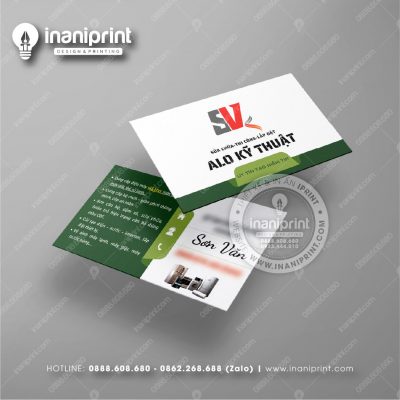 Mẫu Card Visit Shop Đồ Gia Dụng, Name Card Shop Đồ Gia Dụng, Danh Thiếp Shop Đồ Gia Dụng Đẹp Giá Rẻ