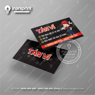 Mẫu Card Visit Shop Phụ Kiện Xe, Name Card Tiệm Phụ Kiện Xe, Danh Thiếp Shop Phụ Kiện Xe Đẹp Giá Rẻ