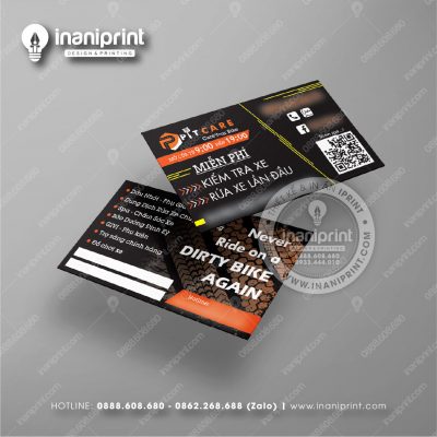 Mẫu Card Visit Shop Phụ Kiện Xe Máy, Name Card Tiệm Phụ Kiện Xe Máy, Danh Thiếp Shop Phụ Kiện Xe Máy Đẹp Giá Rẻ
