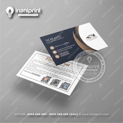 Mẫu Card Visit Shop Phụ Kiện Xe, Name Card Tiệm Phụ Kiện Xe, Danh Thiếp Shop Phụ Kiện Xe Đẹp Giá Rẻ