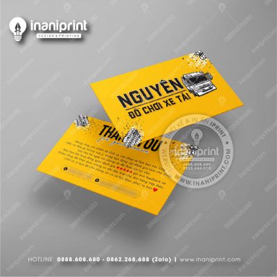 Mẫu Card Visit Shop Phụ Kiện Xe, Name Card Tiệm Phụ Kiện Xe, Danh Thiếp Shop Phụ Kiện Xe Đẹp Giá Rẻ