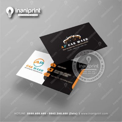 Mẫu Card Visit Dịch Vụ Rửa Xe, Name Card Tiệm Rửa Xe, Danh Thiếp Dich Vụ Rửa Xe Đẹp Giá Rẻ