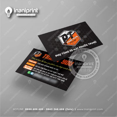 Mẫu Card Visit Shop Phụ Kiện Xe Máy, Name Card Tiệm Phụ Kiện Xe Máy, Danh Thiếp Shop Phụ Kiện Xe Máy Đẹp Giá Rẻ