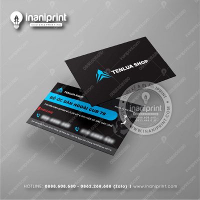 Mẫu Card Visit Shop Phụ Kiện Xe Máy, Name Card Tiệm Phụ Kiện Xe Máy, Danh Thiếp Shop Phụ Kiện Xe Máy Đẹp Giá Rẻ
