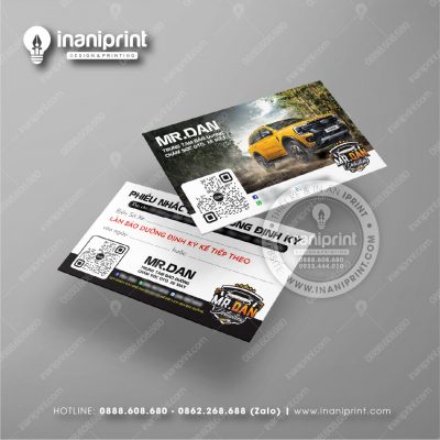 Mẫu Card Visit Shop Phụ Kiện Xe, Name Card Tiệm Phụ Kiện Xe, Danh Thiếp Shop Phụ Kiện Xe Đẹp Giá Rẻ