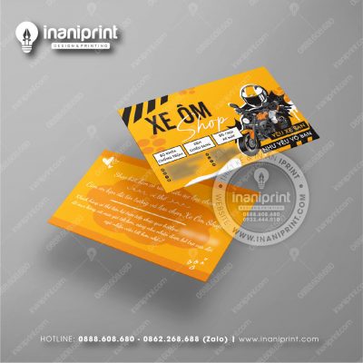 Mẫu Card Visit Shop Phụ Kiện Xe Máy, Name Card Tiệm Phụ Kiện Xe Máy, Danh Thiếp Shop Phụ Kiện Xe Máy Đẹp Giá Rẻ