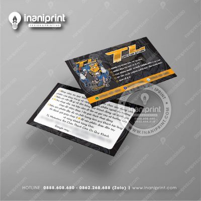 Mẫu Card Visit Shop Phụ Kiện Xe Máy, Name Card Tiệm Phụ Kiện Xe Máy, Danh Thiếp Shop Phụ Kiện Xe Máy Đẹp Giá Rẻ