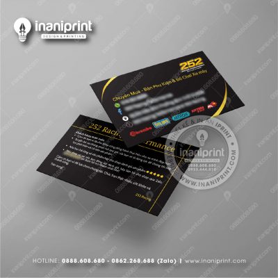 Mẫu Card Visit Shop Phụ Kiện Xe Máy, Name Card Tiệm Phụ Kiện Xe Máy, Danh Thiếp Shop Phụ Kiện Xe Máy Đẹp Giá Rẻ