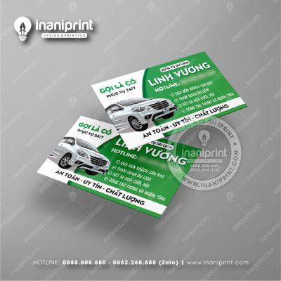Mẫu Card Visit Dịch Vụ Thuê Xe, Name Card Dịch Vụ Thuê Xe, Danh Thiếp Tiệm Thuê Xe Đẹp Giá Rẻ