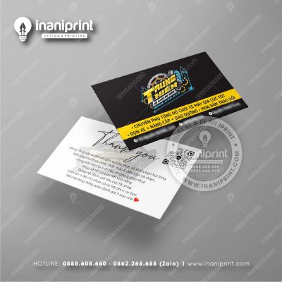 Mẫu Card Visit Shop Phụ Kiện Xe, Name Card Tiệm Phụ Kiện Xe, Danh Thiếp Shop Phụ Kiện Xe Đẹp Giá Rẻ