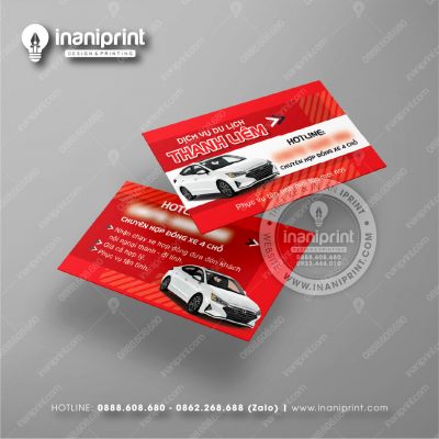 Mẫu Card Visit Dịch Vụ Thuê Xe, Name Card Dịch Vụ Thuê Xe, Danh Thiếp Tiệm Thuê Xe Đẹp Giá Rẻ