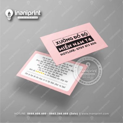 Mẫu Card Visit Shop Quần Áo, Name Card Tiệm Quần Áo, Danh Thiếp Shop Thời Trang Đẹp Giá Rẻ