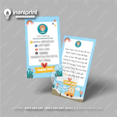 Mẫu Card Visit Shop Quần Áo, Name Card Tiệm Quần Áo, Danh Thiếp Shop Thời Trang Đẹp Giá Rẻ