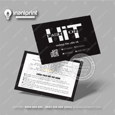 Mẫu Card Visit Shop Quần Áo, Name Card Tiệm Quần Áo, Danh Thiếp Shop Thời Trang Đẹp Giá Rẻ