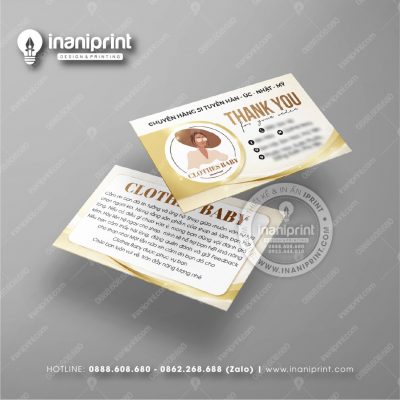 Mẫu Card Visit Shop Quần Áo, Name Card Tiệm Quần Áo, Danh Thiếp Shop Thời Trang Đẹp Giá Rẻ