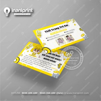 Mẫu Card Visit Shop Quần Áo, Name Card Tiệm Quần Áo, Danh Thiếp Shop Thời Trang Đẹp Giá Rẻ