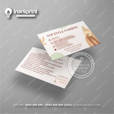 Mẫu Card Visit Shop Quần Áo, Name Card Tiệm Quần Áo, Danh Thiếp Shop Thời Trang Đẹp Giá Rẻ