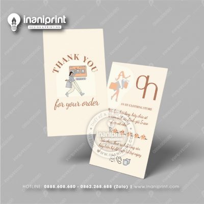 Mẫu Card Visit Shop Quần Áo, Name Card Tiệm Quần Áo, Danh Thiếp Shop Thời Trang Đẹp Giá Rẻ