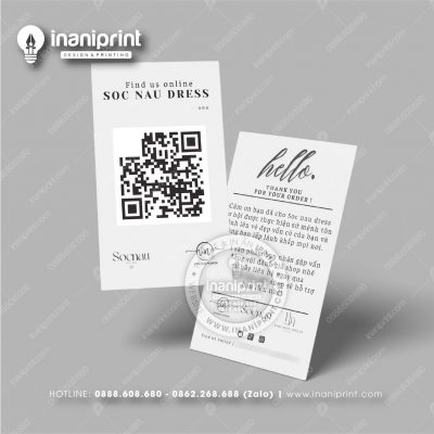 Mẫu Card Visit Shop Quần Áo, Name Card Tiệm Quần Áo, Danh Thiếp Shop Thời Trang Đẹp Giá Rẻ