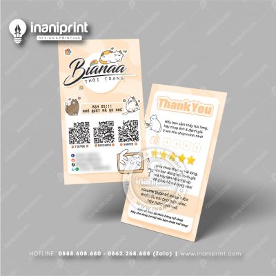 Mẫu Card Visit Shop Quần Áo, Name Card Tiệm Quần Áo, Danh Thiếp Shop Thời Trang Đẹp Giá Rẻ