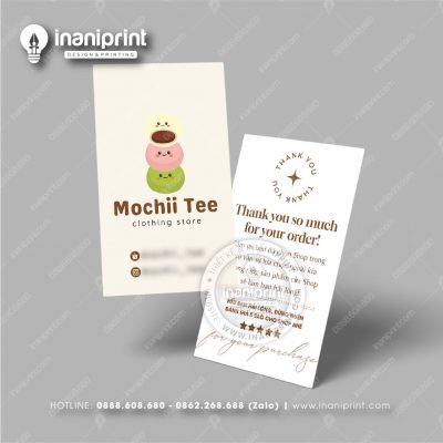 Mẫu Card Visit Shop Quần Áo, Name Card Tiệm Quần Áo, Danh Thiếp Shop Thời Trang Đẹp Giá Rẻ