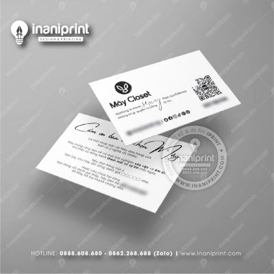 Mẫu Card Visit Shop Quần Áo, Name Card Tiệm Quần Áo, Danh Thiếp Shop Thời Trang Đẹp Giá Rẻ