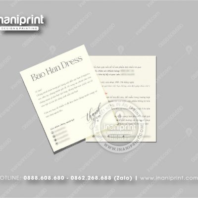 Mẫu Card Visit Shop Quần Áo, Name Card Tiệm Quần Áo, Danh Thiếp Shop Thời Trang Đẹp Giá Rẻ