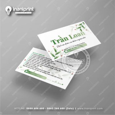 Mẫu Card Visit Spa, Name Card Tiệm Spa, Danh Thiếp Spa Đẹp Giá Rẻ